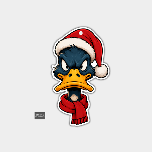 Funny Christmas Gift Tags - Grumpy Duck