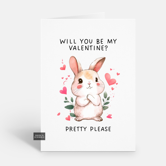 Pretty Please Valentine's Card