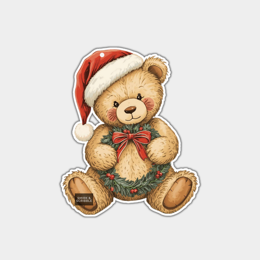 Funny Christmas Gift Tags - Cute Teddy Bear