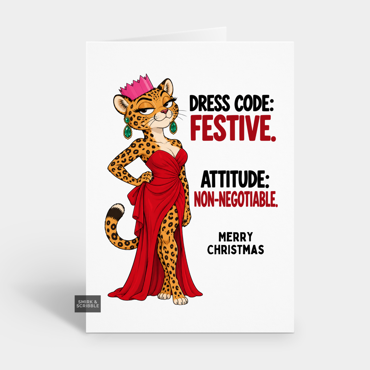 Funny Christmas Card - Festive Dress Code