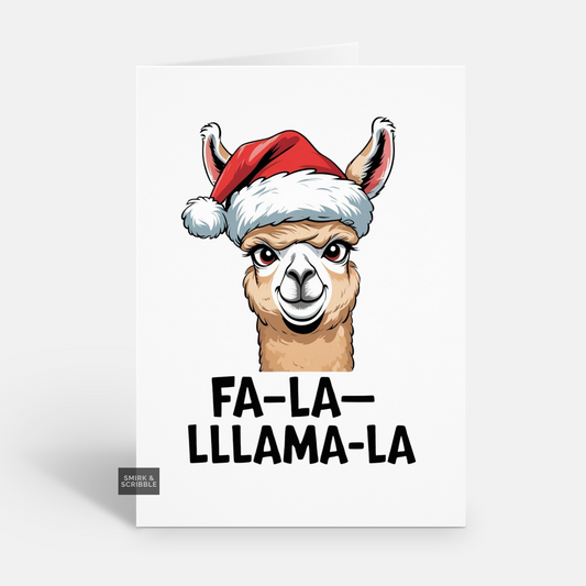 Fa La Llama Christmas Card