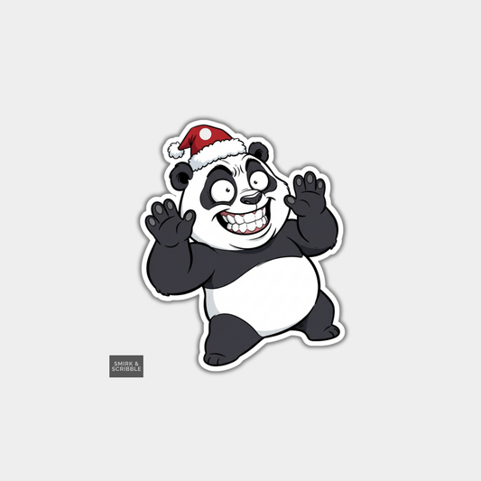 Funny Christmas Gift Tags -  Cute Cheeky Panda