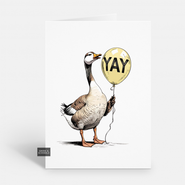 Yay Goose Birthday Card