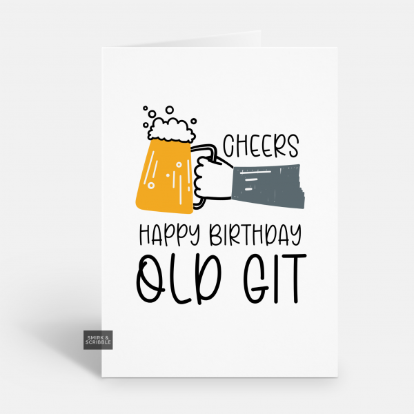 Old Git Birthday Card