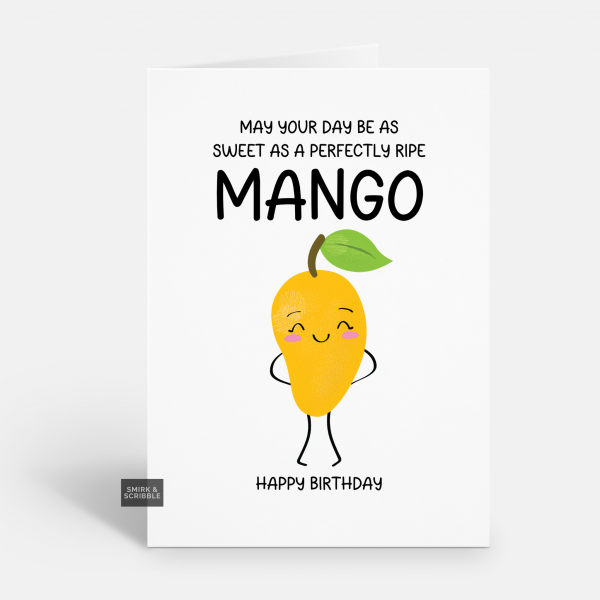 Ripe Mango Birthday Card