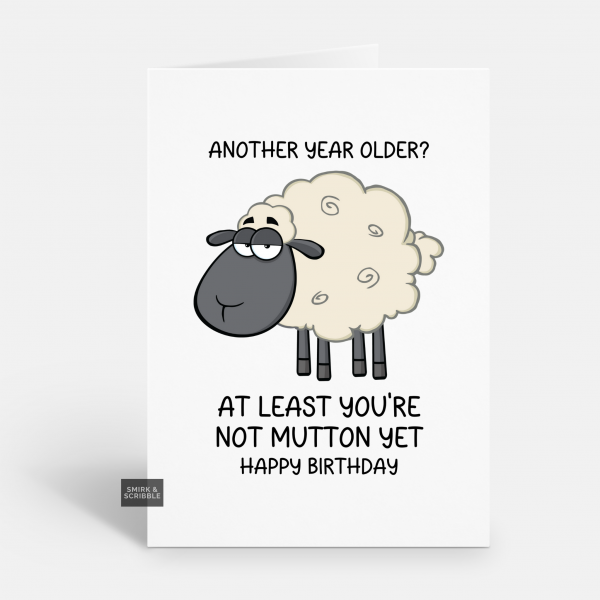 Not Mutton Birthday Card