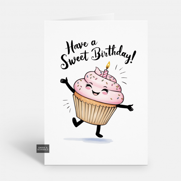 Cupcake Birthday Card