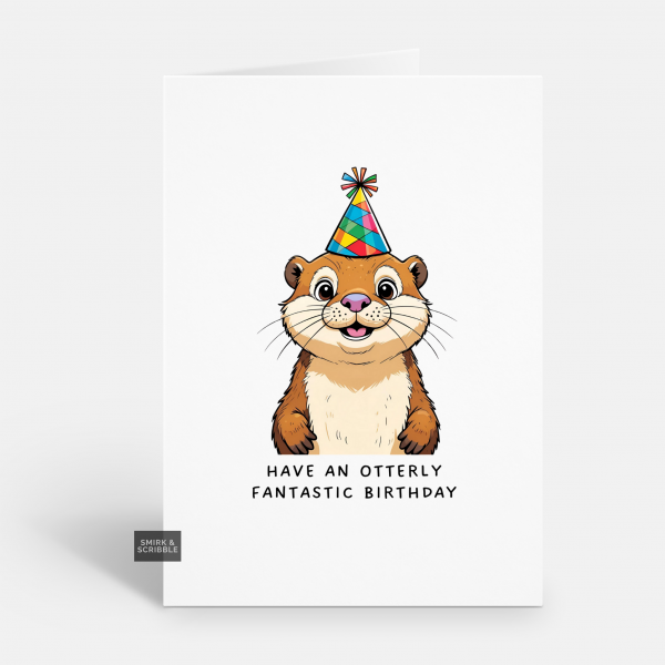 Otterly Fantastic Birthday Card