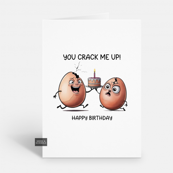 Crack Me Up Birthday Card