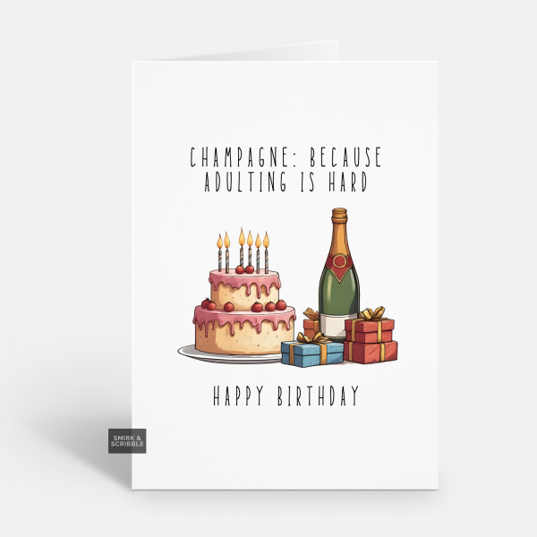 Adulting Birthday Card