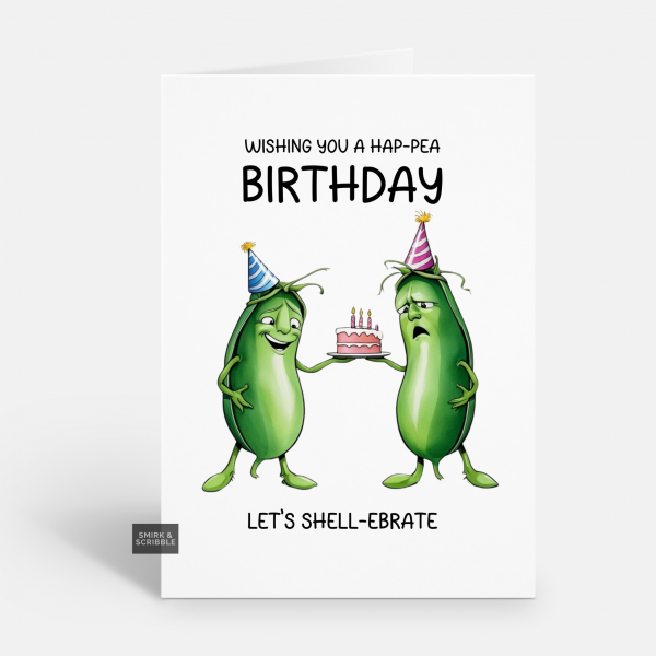Hap-pea Birthday Card