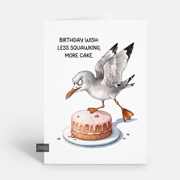 More Cake Birthday Card