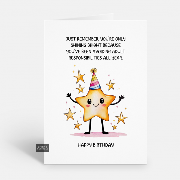 Shining Bright Birthday Card