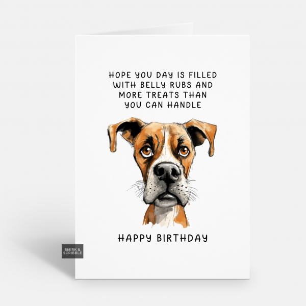 Belly Rubs Birthday Card