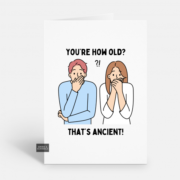 How Old Birthday Card