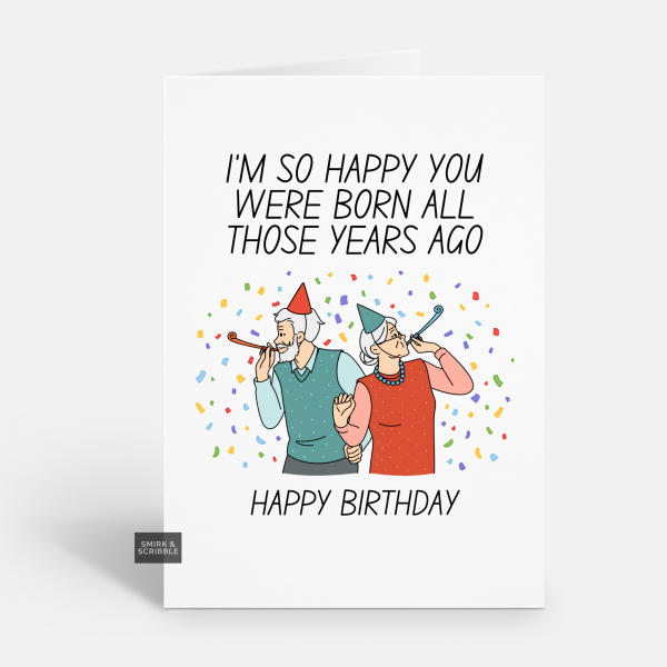 Years Ago Birthday Card