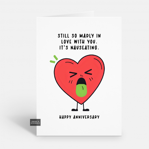 Madly In Love Anniversary Card