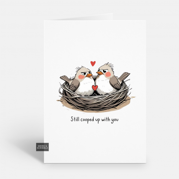 Cooped Up Love Card