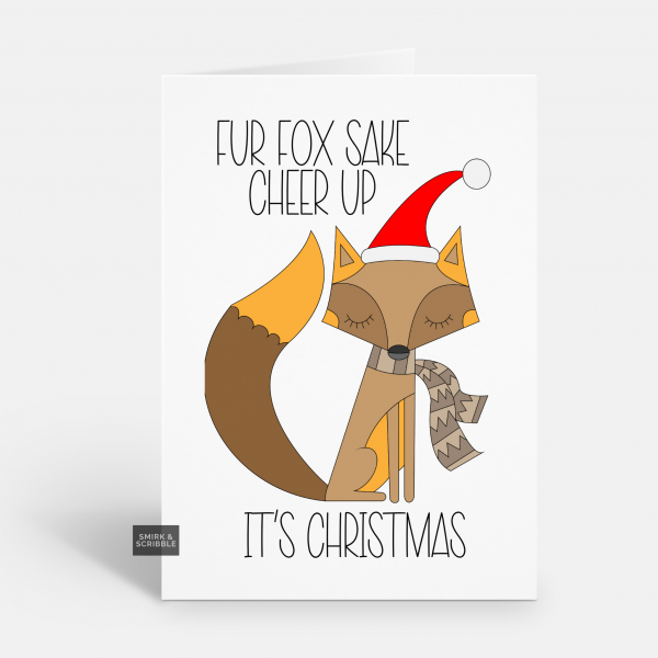 Fur Fox Sake Christmas Card