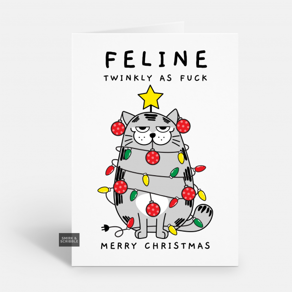 Feline Christmas Card