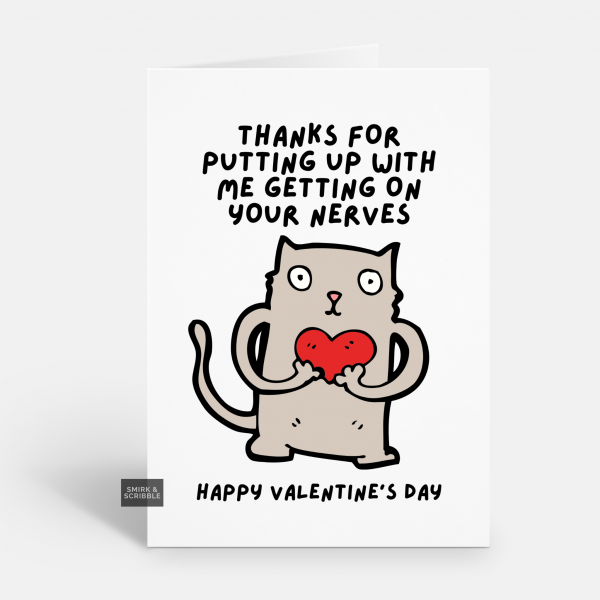 Nerves Valentine's Day Card