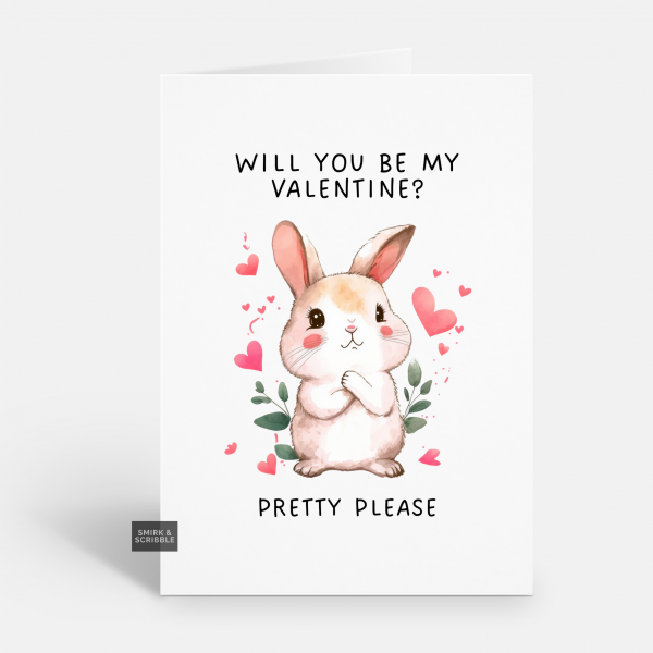 Pretty Please Valentine's Card