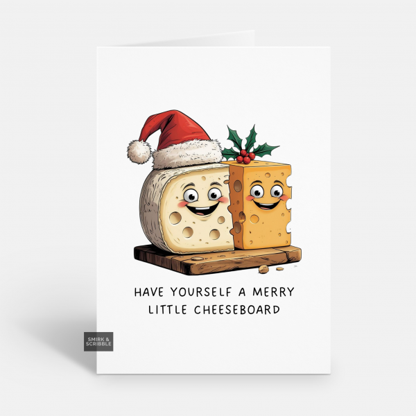 Cheeseboard Christmas Card