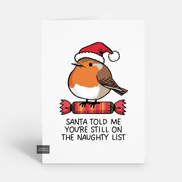Naughty List Christmas Card