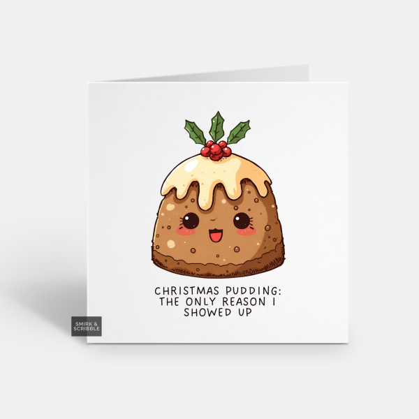 Pudding Christmas Card