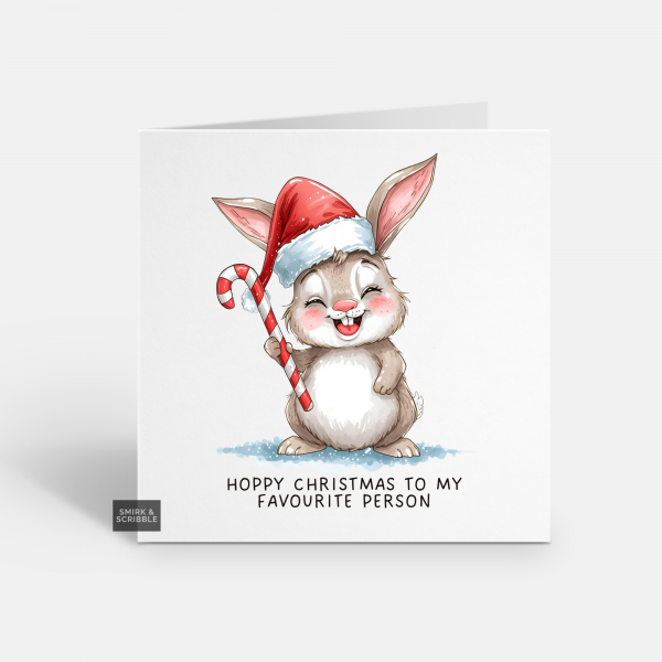 Hoppy Christmas Card