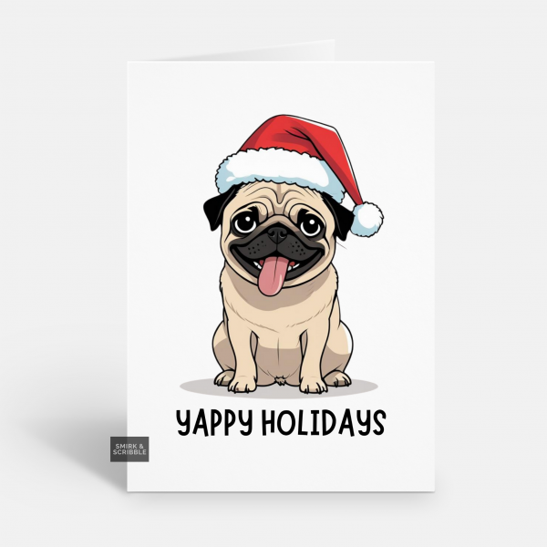 Yappy Holidays Christmas Card