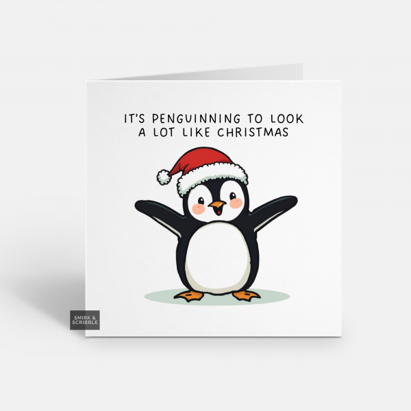 Penguin Pun Christmas Card