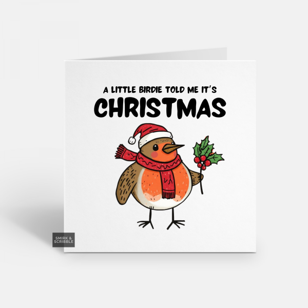 Little Birdie Christmas Card
