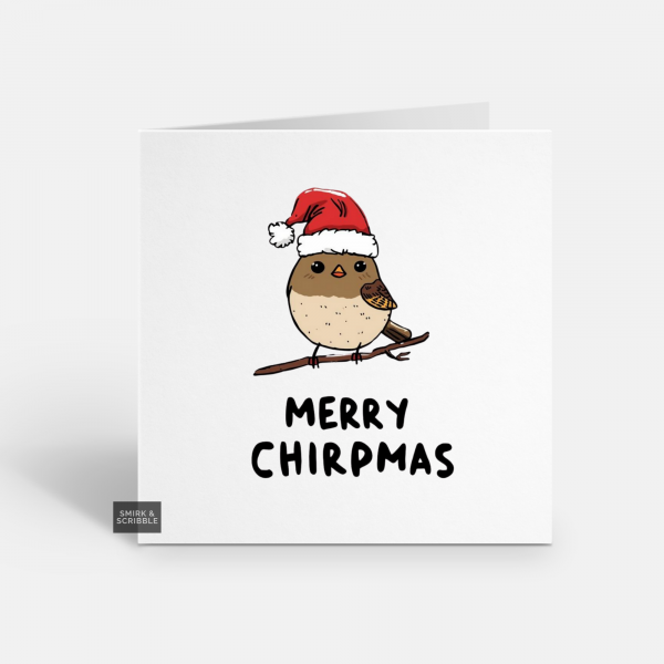 Merry Chirpmas Christmas Card