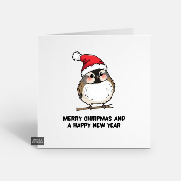 Merry Chirpmas & NY Christmas Card