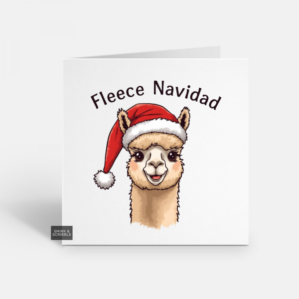 Fleece Navidad Christmas Card
