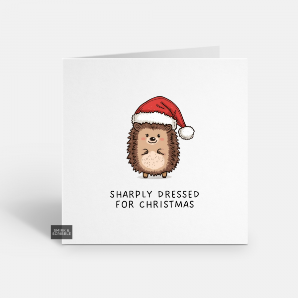 Sharply Dressed Christmas Card