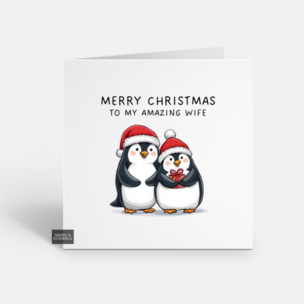 Amazing Wife Christmas Card