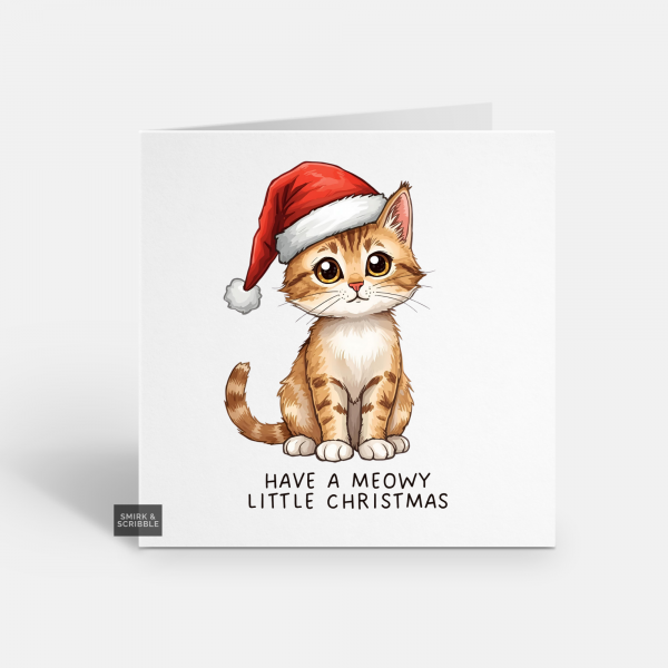 Meowy Little Christmas Card