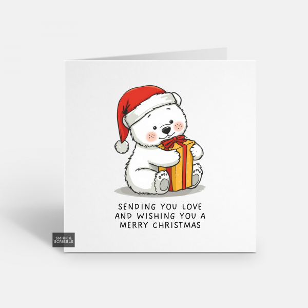 Sending Love Christmas Card