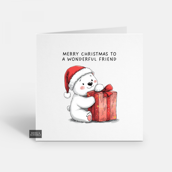 Wonderful Friend Christmas Card