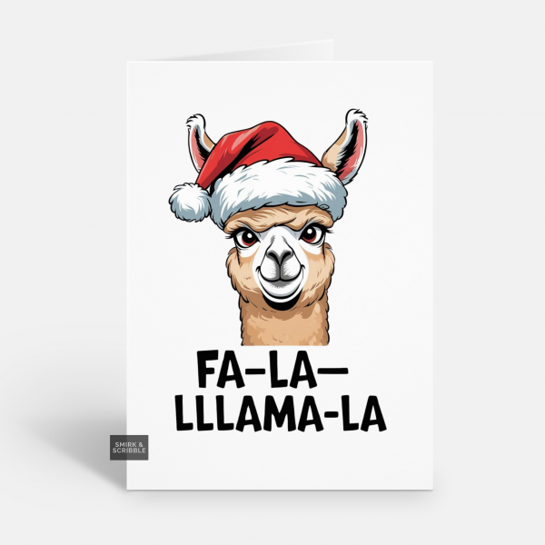Fa La Llama Christmas Card