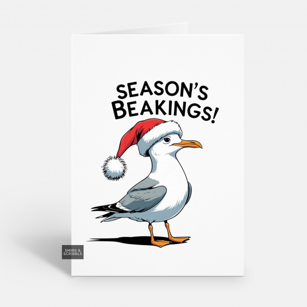 Season Beakings Christmas Card