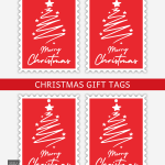Approved by Santa gift tags with red stamp-style Santa illustrations.